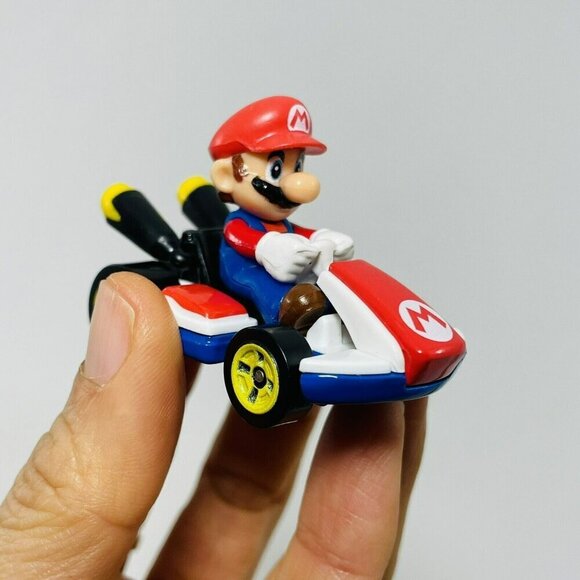 Nintendo Mattel Mario Mariokart Kart Toy Figure Die Cast Racing Car Vehicle Red - Picture 2 of 10